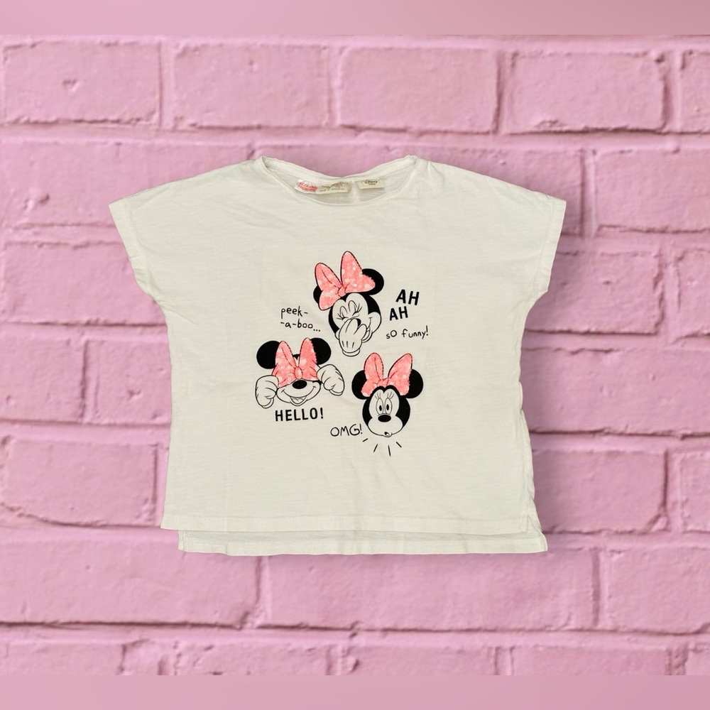 Zara Baby Girls Toddler Disney Minnie Mouse Graphic Tee